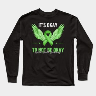 Mental Health Matters Awareness Angel Long Sleeve T-Shirt